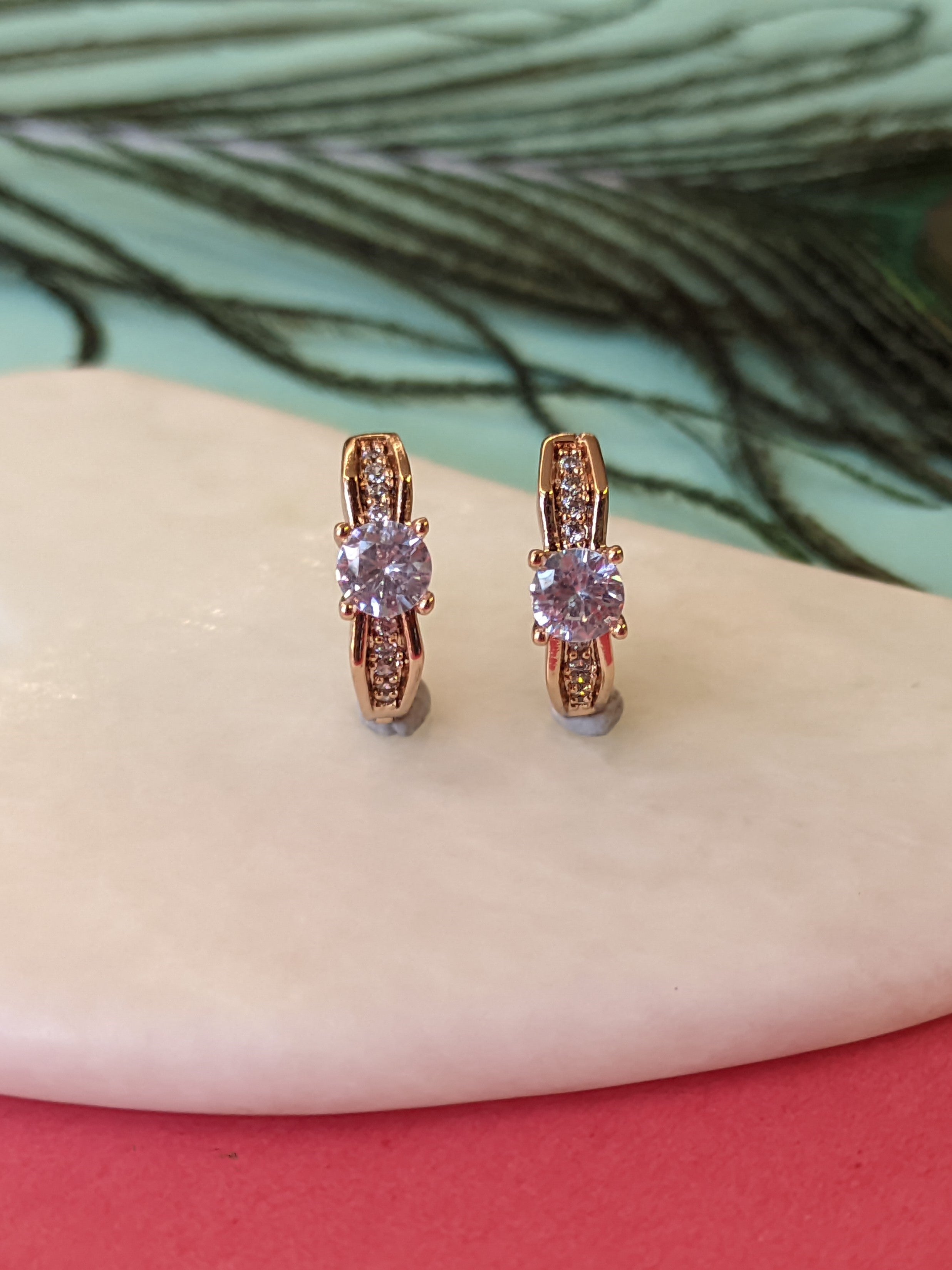 Sparkle & Shine CZ HOOP EARRING