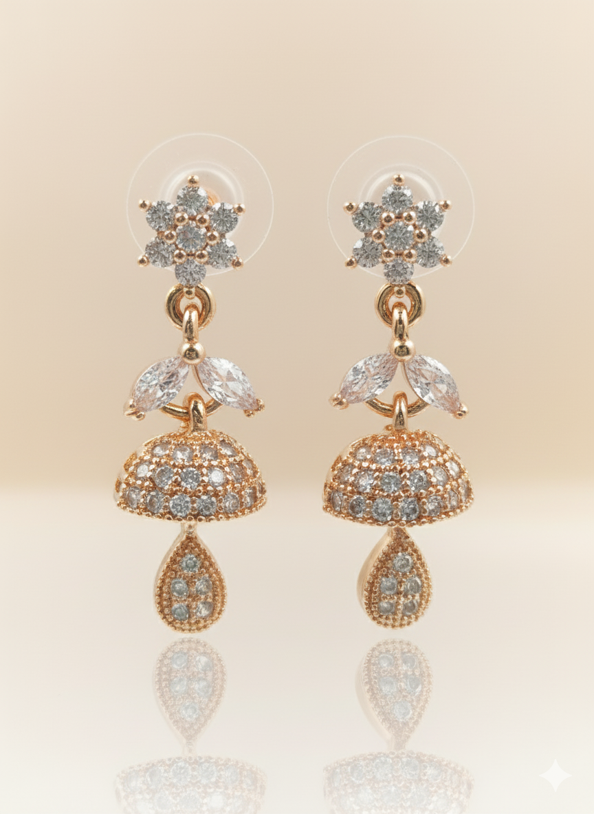 classy diamond chandelier earrings