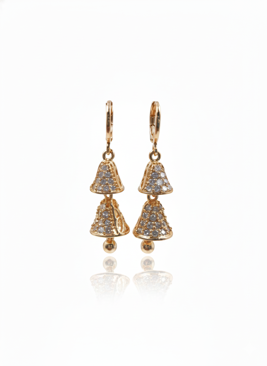 shimmery daimond zircon earring