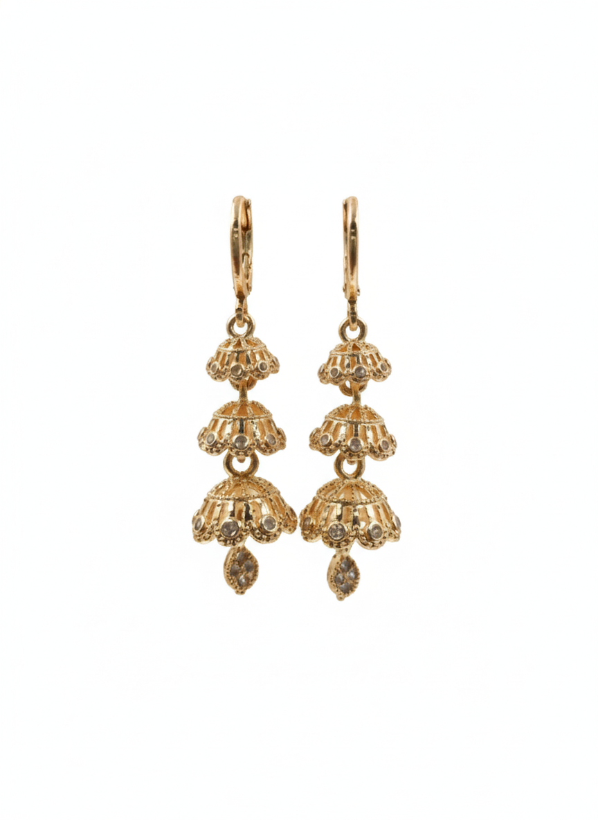 Elegant Diamond Chandelier Earrings