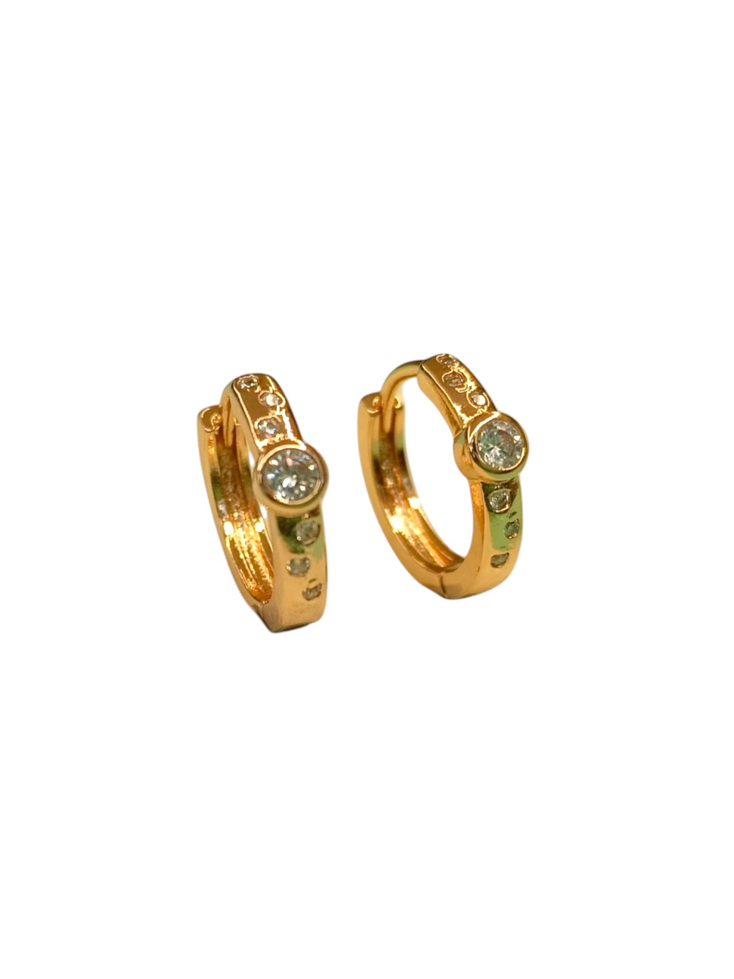 SAAZ Sparkling Grace Diamond Hoop Earrings