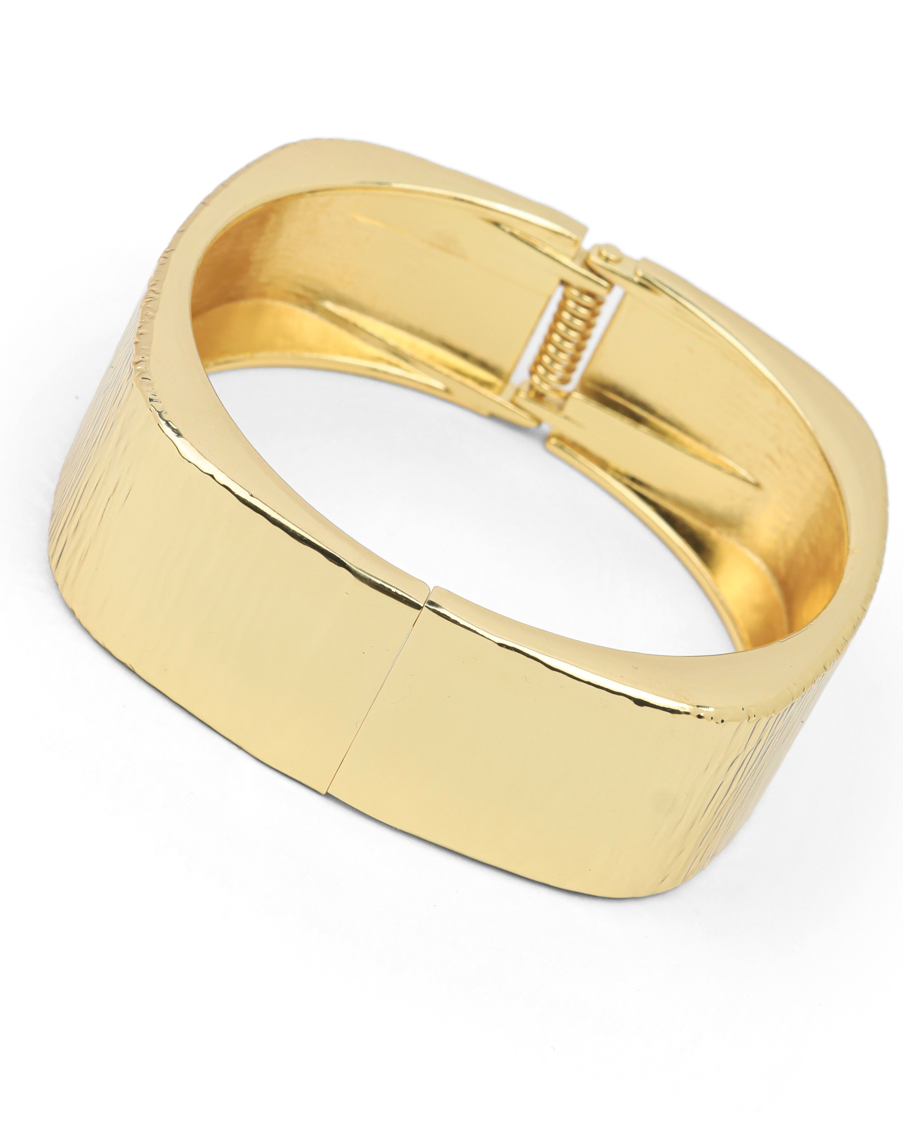 Anti Tanshi Bracelet Golden Plated Squre