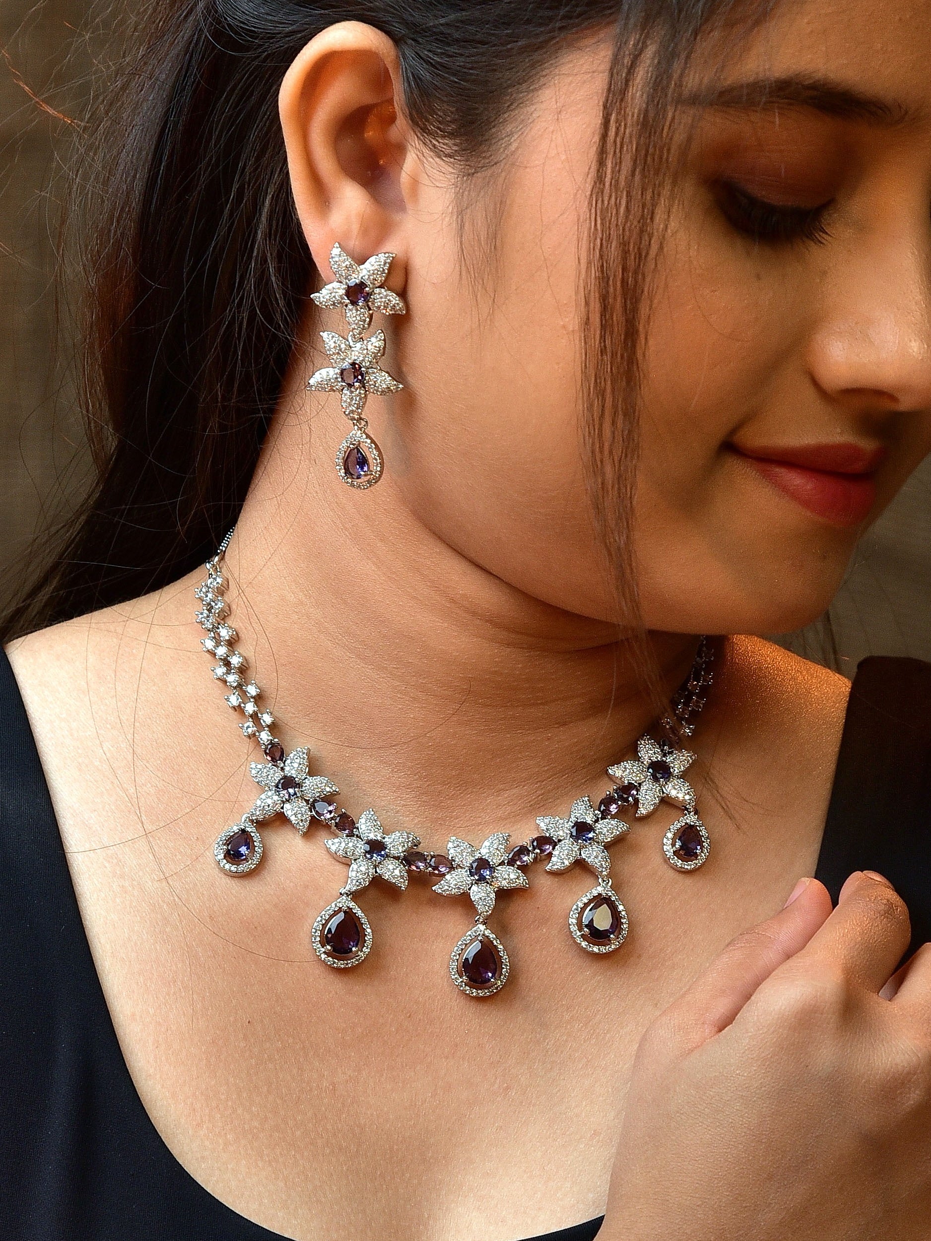Zircon Necklace 1012