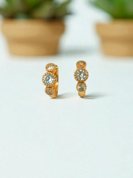 Elite Statement Diamond Hoop Earrings