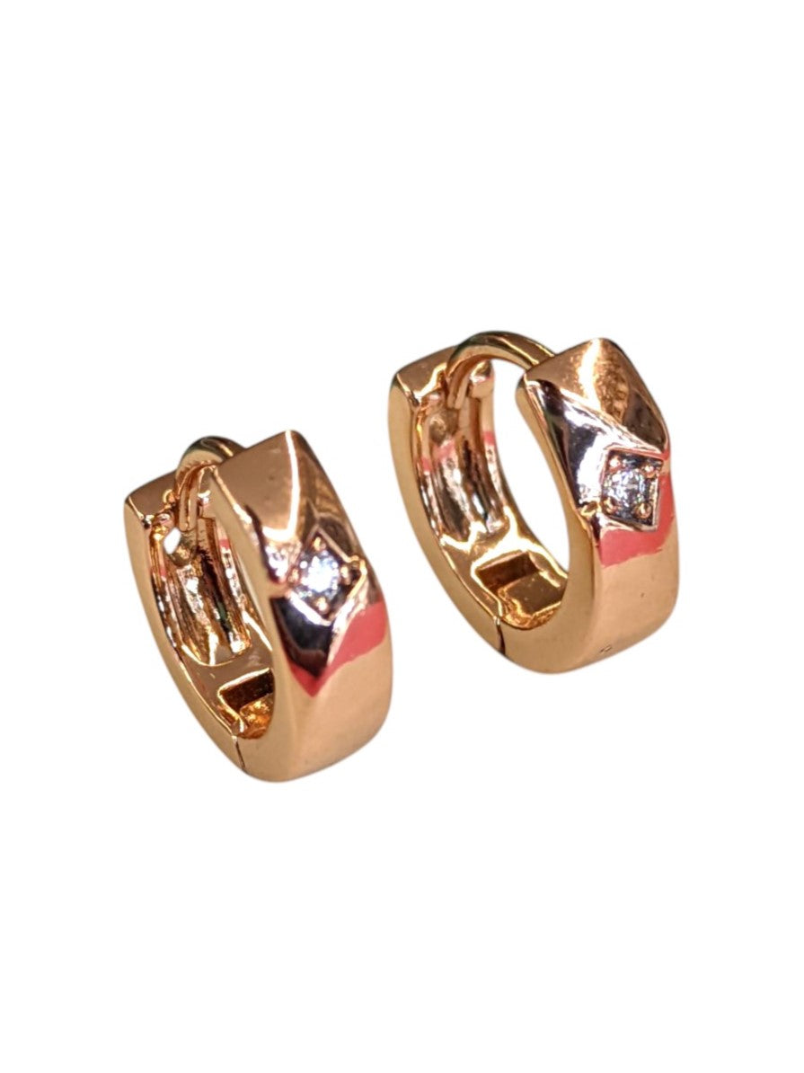 Classic CZ HOOP EARRING