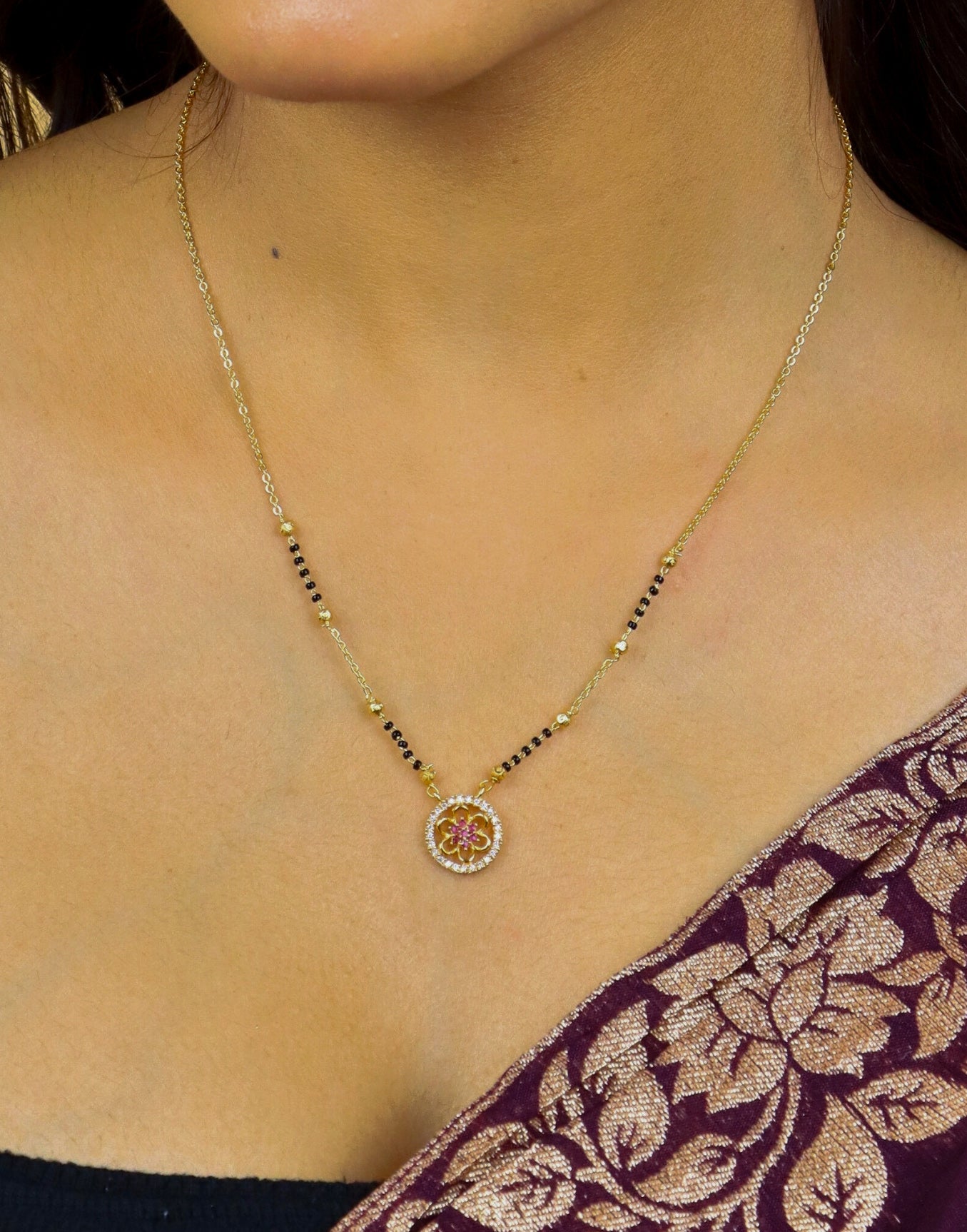 Zircon Mangalsutra 1066