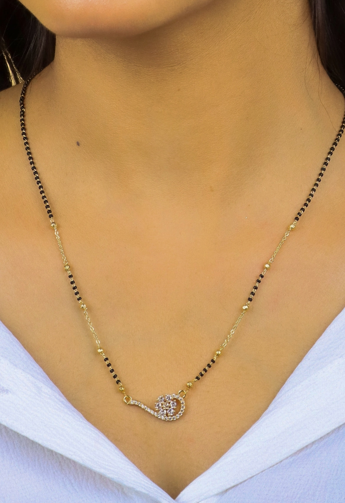 Zircon Mangalsutra 1068