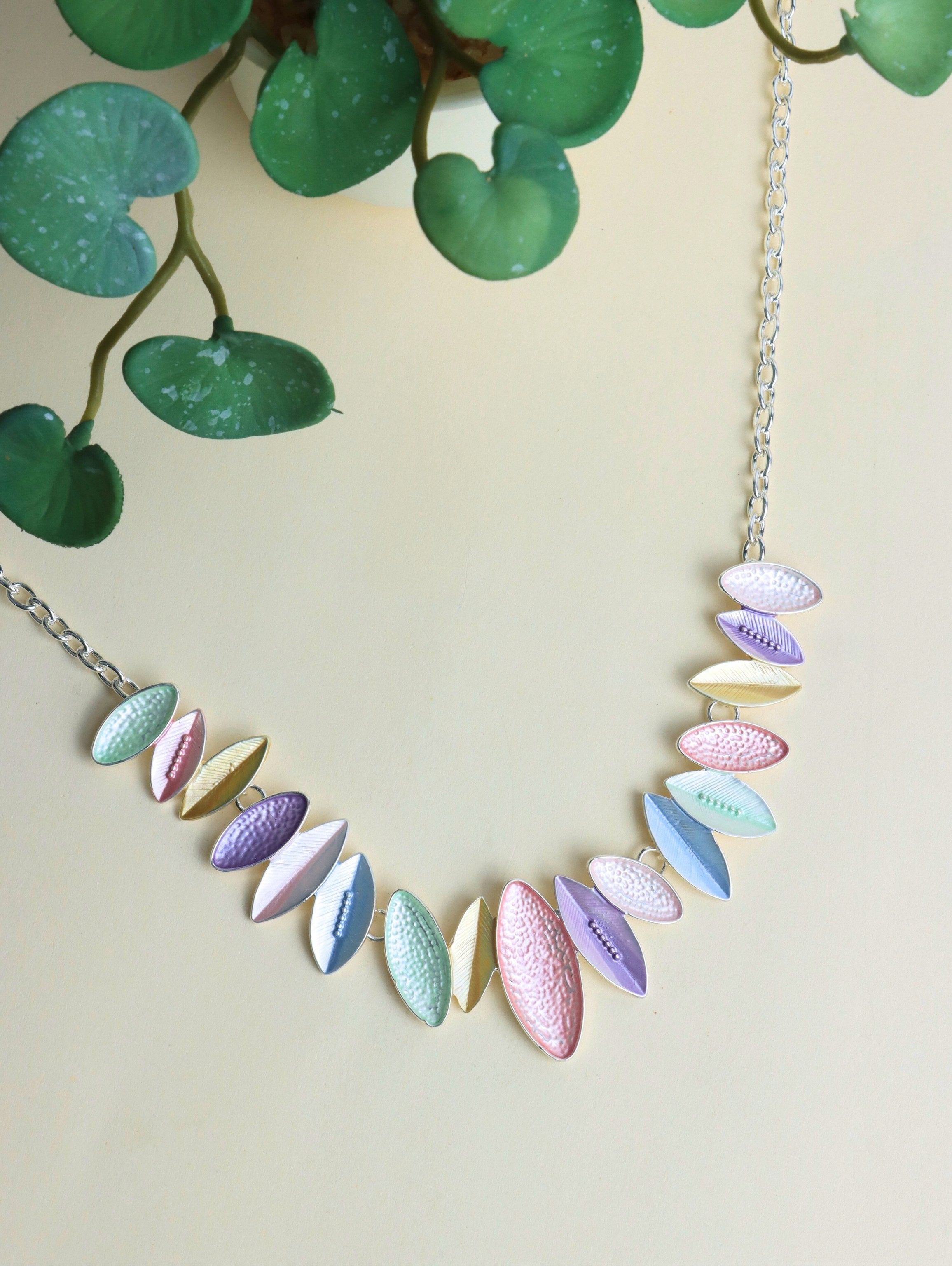 Westlook Pastel Multi Color Flora  Necklace