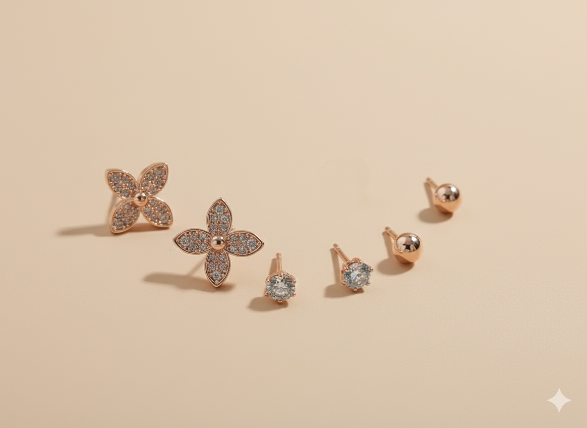 Stylish Small 3PCS  Stud Set