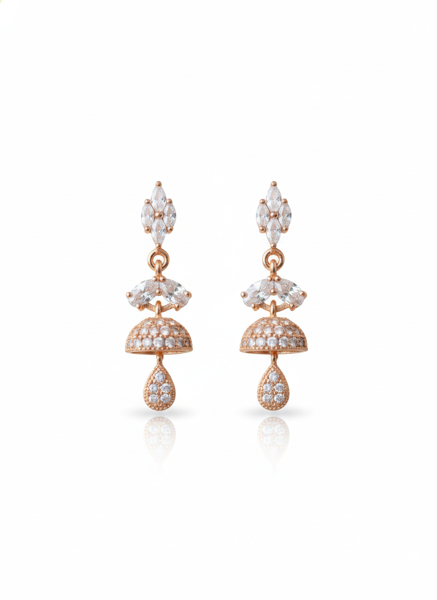 smart daimond dangling earrings