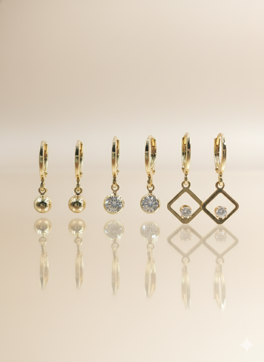 smart small hoop earring set