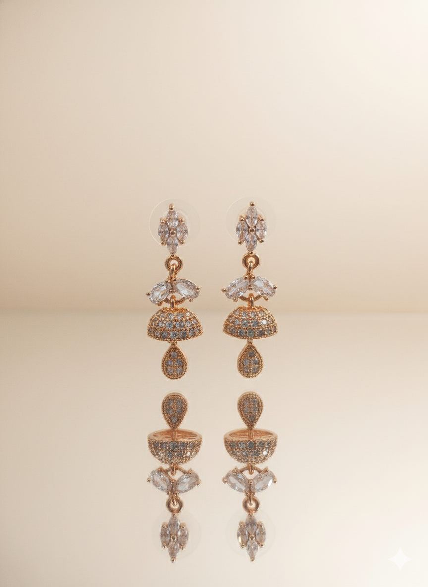 smart daimond dangling earrings