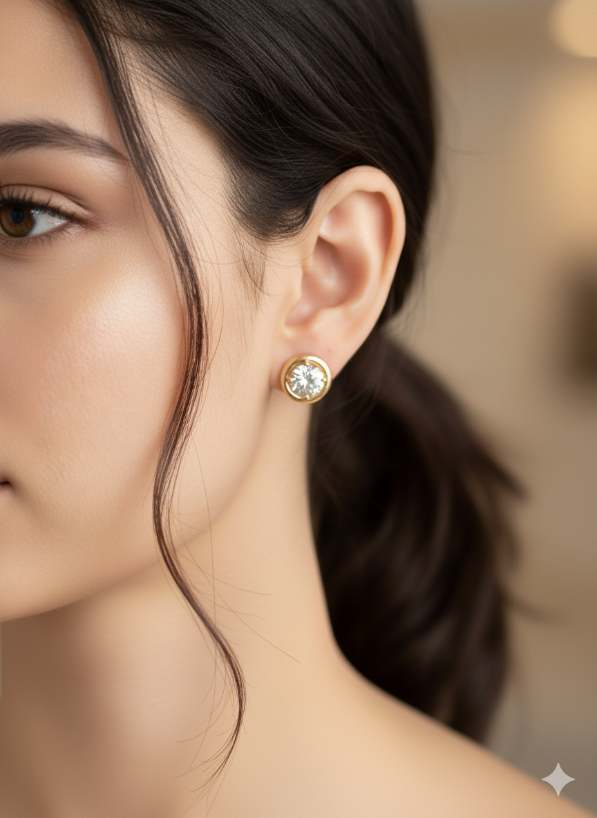 Gleaming AD BALI EARRING