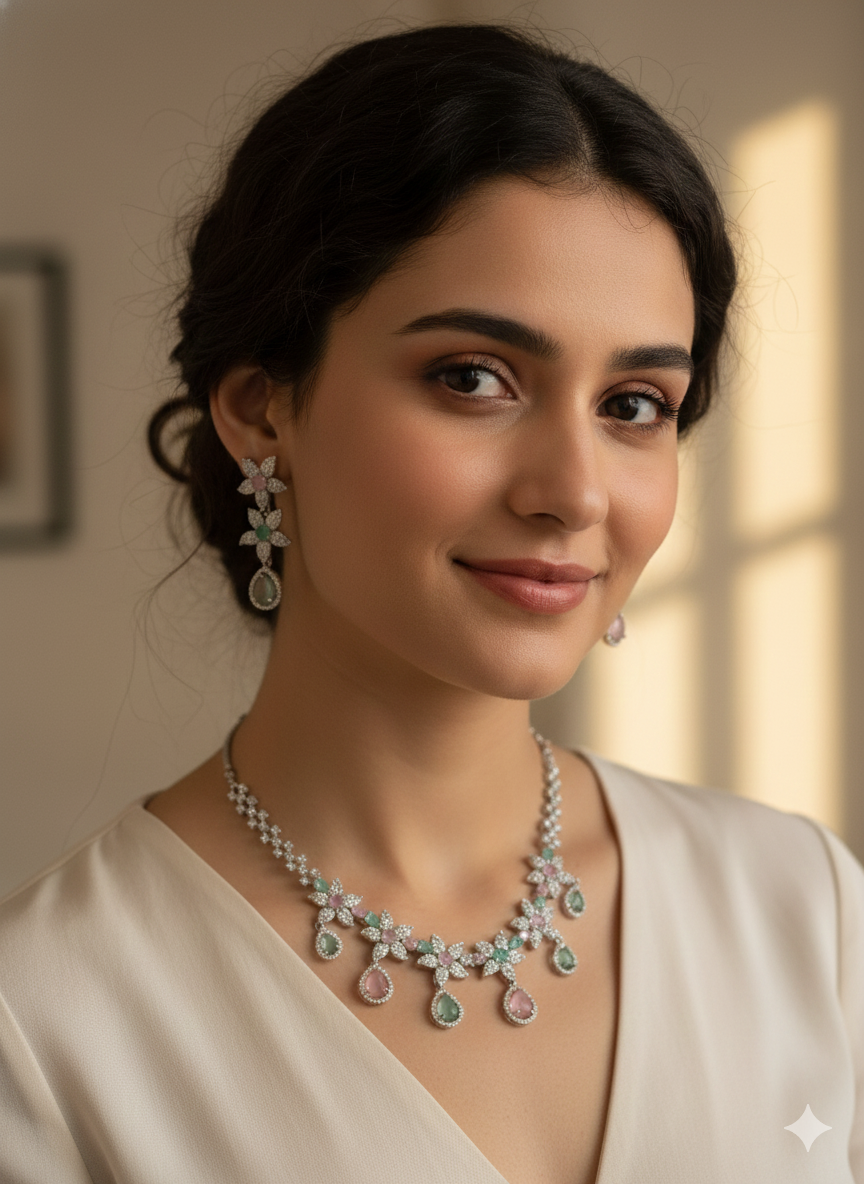 Zircon Necklace  1012