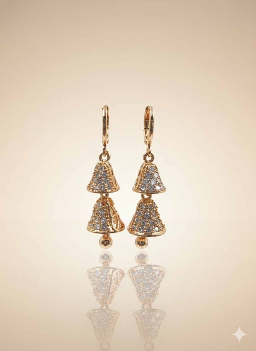 shimmery daimond zircon earring