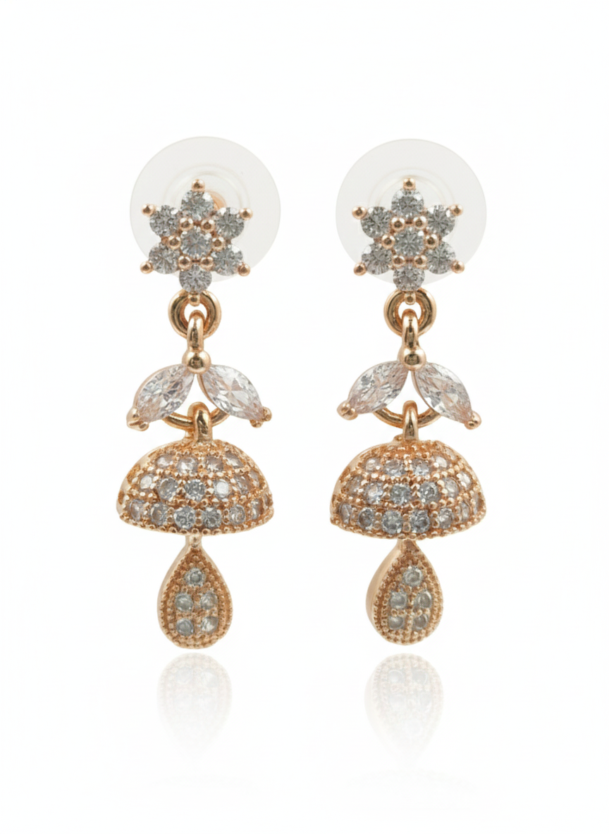 classy diamond chandelier earrings