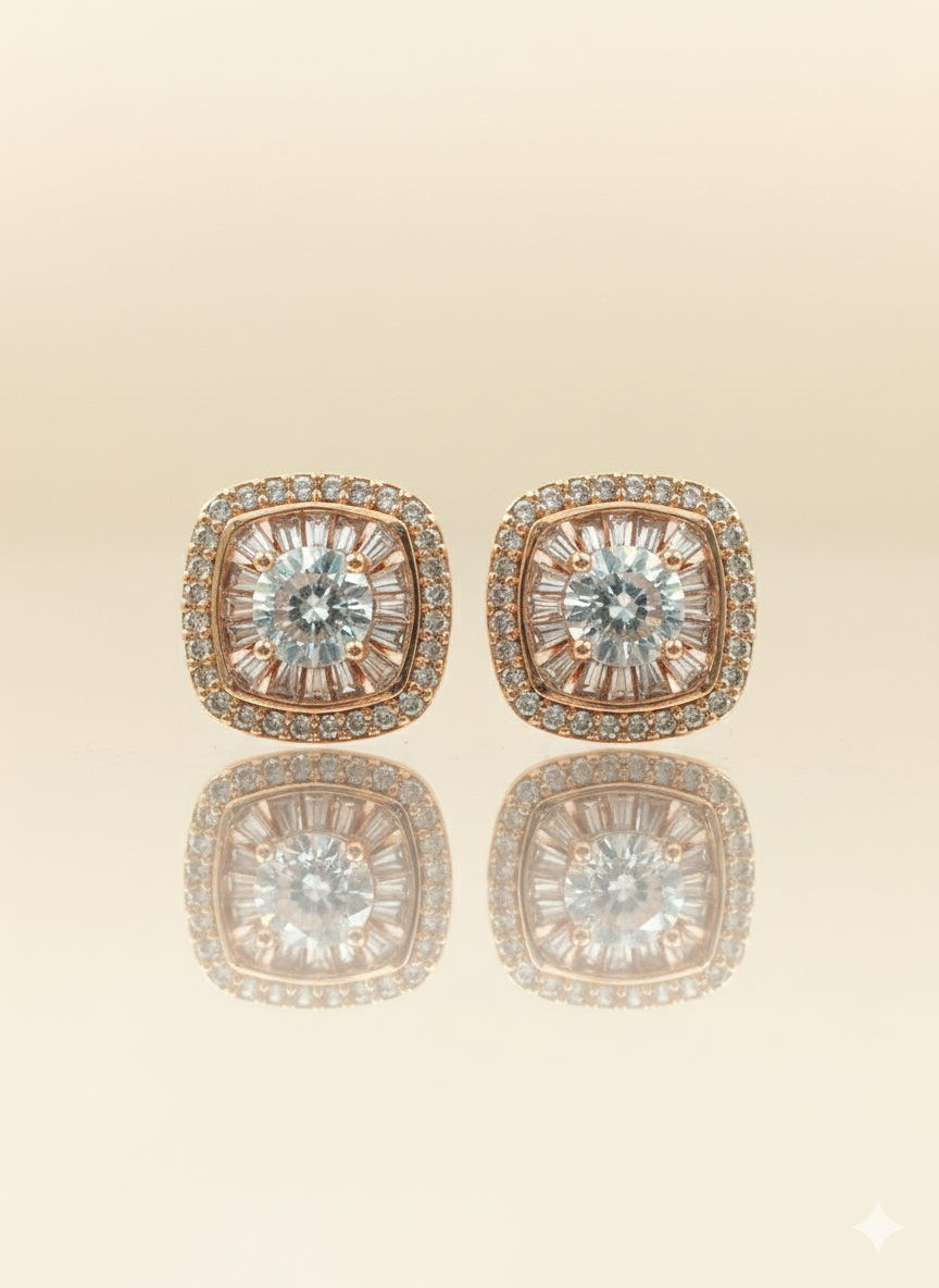 Glam shimmer small earrings