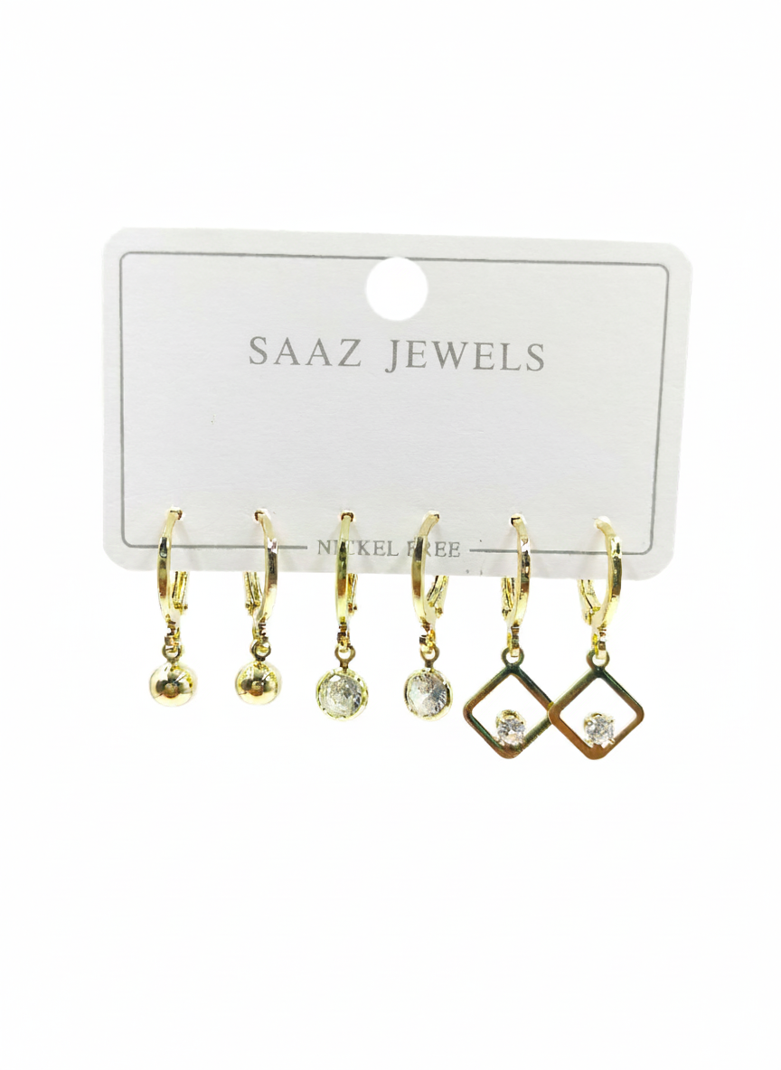 smart small hoop earring set