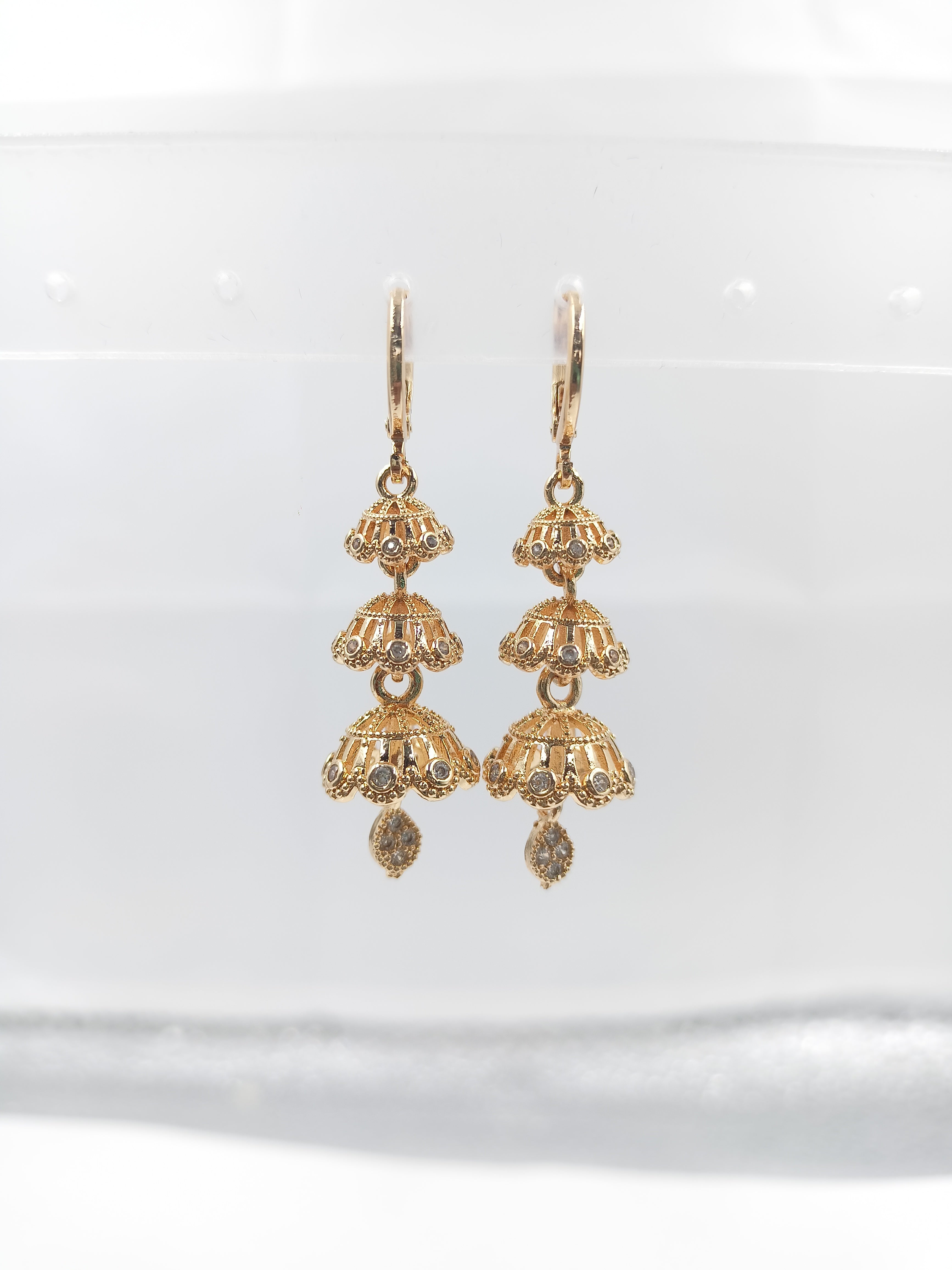 Elegant Diamond Chandelier  Earrings