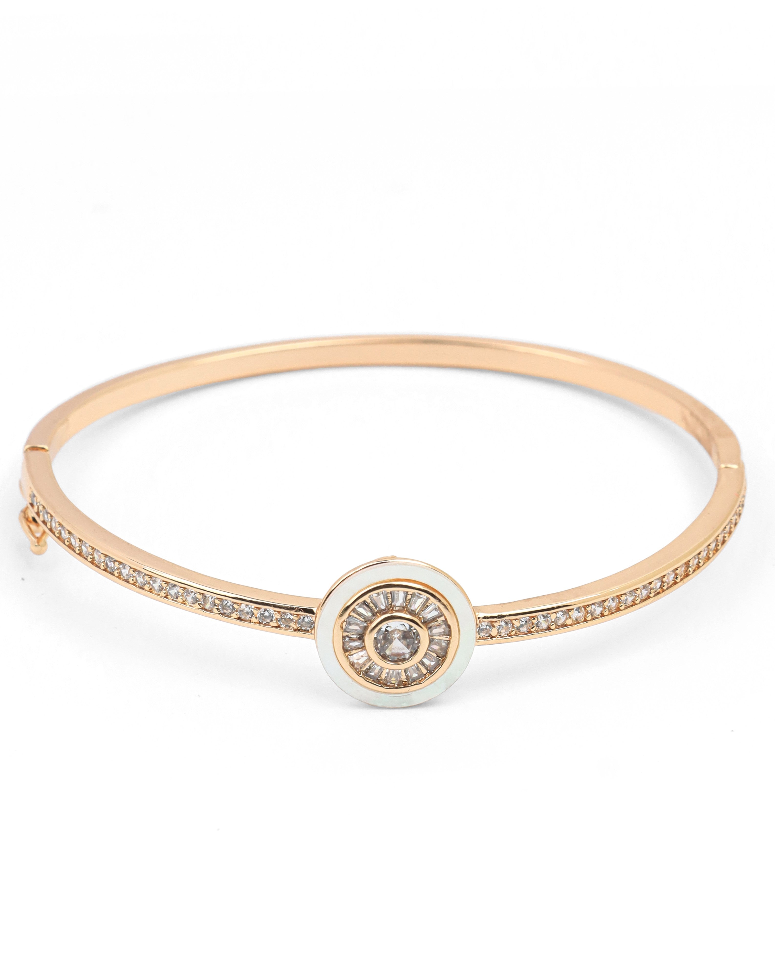 Mother Pearl Bracelet AD Stone