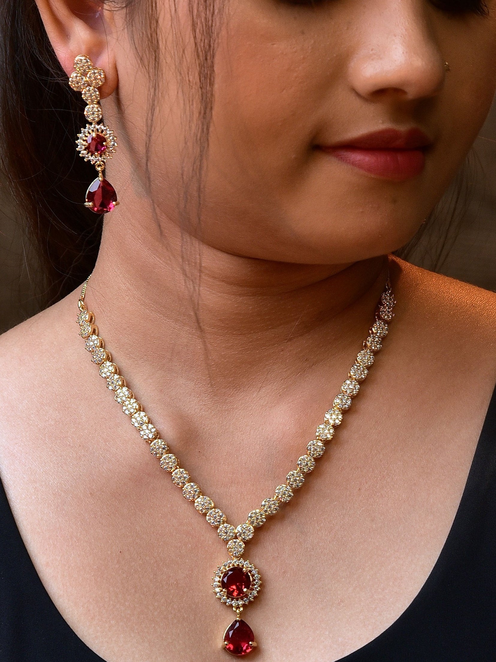 Zircon Necklace  1007