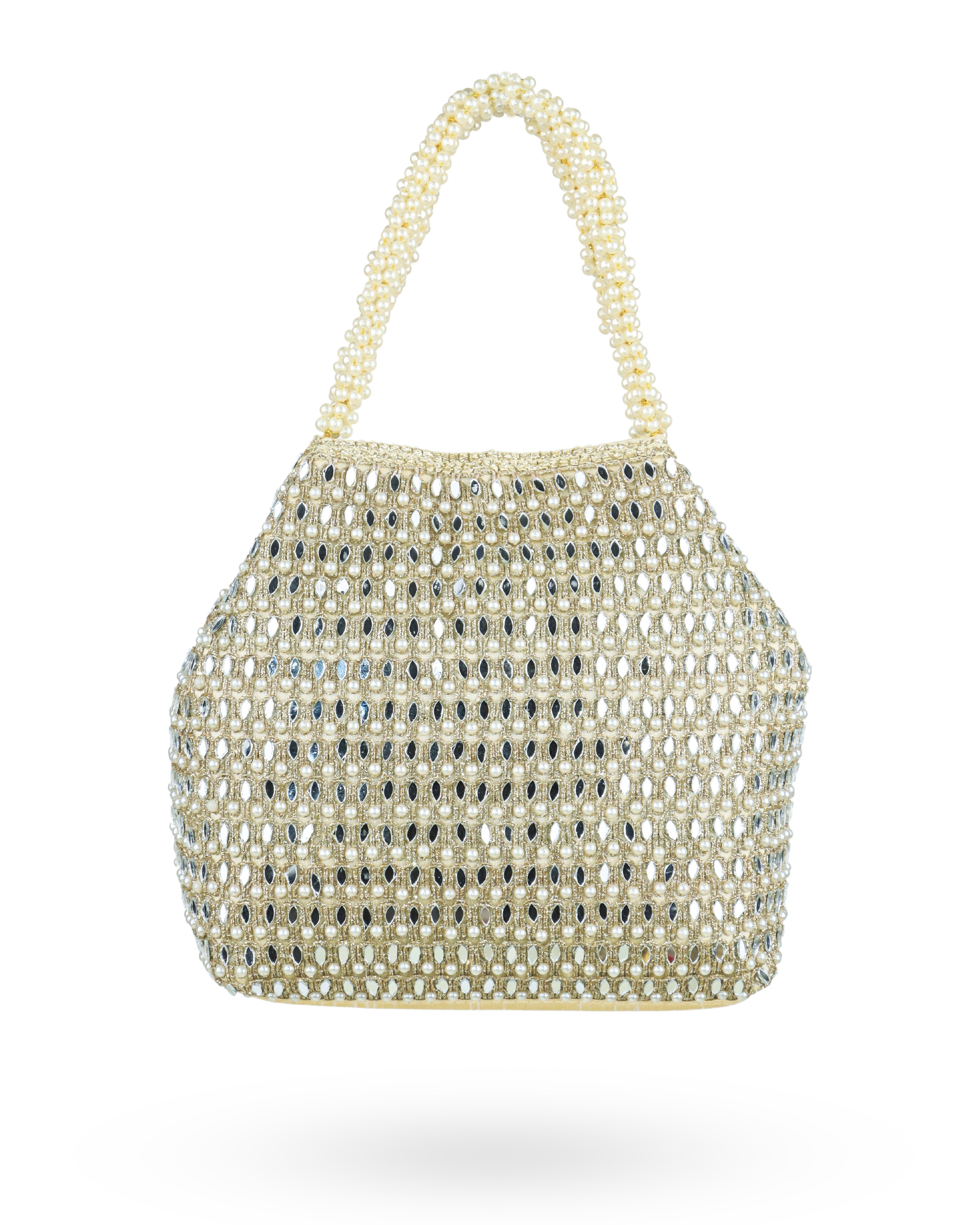 PEARL MIRROR WORK POTIL